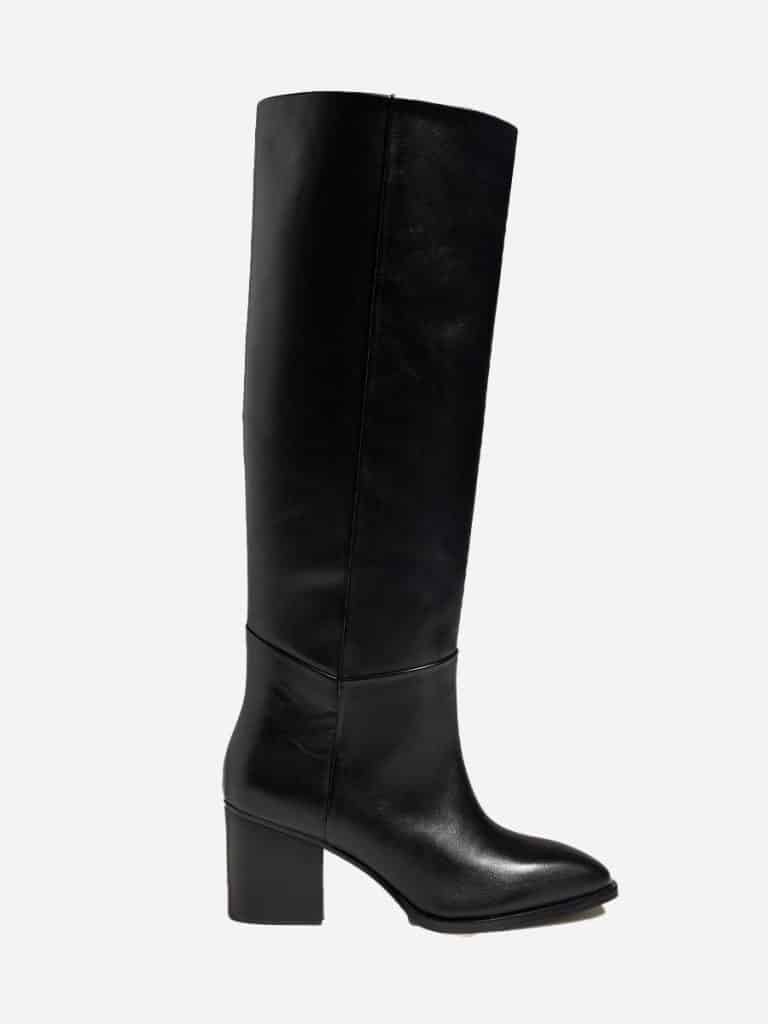 black knee high boots